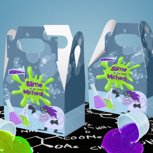 Ballotins 10 Boîtes de Faveur Slime à emporter pour Fête d'a