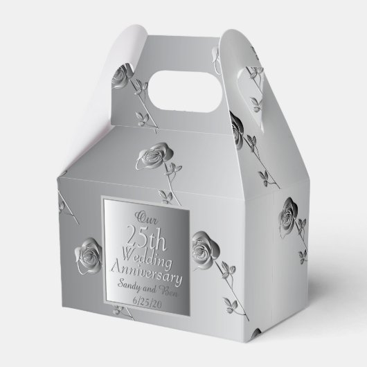 Ballotins 10e, 20e, 25e, 70e anniversaire de Mariage Roses (Verso)