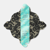 Ballotins 11ème anniversaire de Mariage turquoise (Déplié)