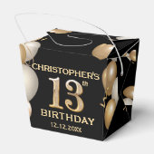 Ballotins 13e anniversaire de la fête Ballons Noir et Or (Arrière)