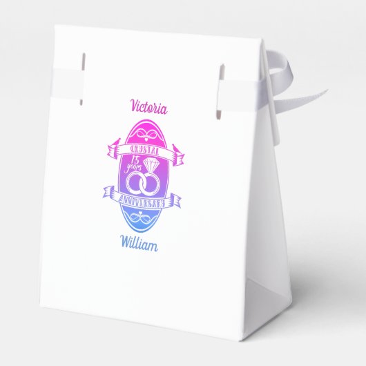 Ballotins 15e anniversaire de mariage de cristal traditionne (Arrière)