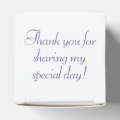 Ballotins 16 ans | Aquarelle violette Grunge et Parties scin (Haut)