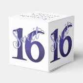 Ballotins 16 ans | Aquarelle violette Grunge et Parties scin (Arrière)