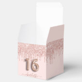 Ballotins 16e anniversaire rose rose or parties scintillant  (Ouvert)