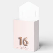 Ballotins 16e anniversaire rose rose or parties scintillant (Ouvert)