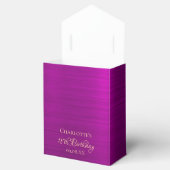 Ballotins 18e anniversaire violet rose merci monogramme (Ouvert)