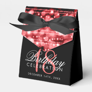Ballotins 18ème faveur d'anniversaire d'étincelles rouges 