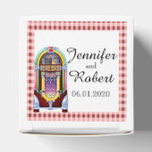 Ballotins 1950 Vintage Jukebox Wedding Favor Box (Haut)