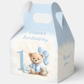 Ballotins 1er anniversaire Bleu Beige Ours Numéro Grand Gabl (Verso)
