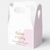 Ballotins 1er anniversaire et baptême Fille rose bébé (Ouvert)