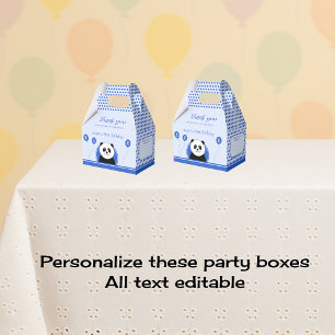 Ballotins 1er anniversaire panda bleu fête