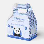 Ballotins 1er anniversaire panda bleu fête (Verso)
