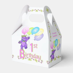 Ballotins 1er anniversaire Princess Bear Custom