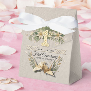Ballotins 1ère Noces de Papier Anniversaire de Mariage Flora