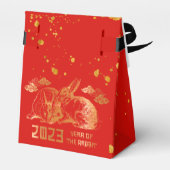 Ballotins 2023 Red Gold Rabbit chinois cadeau de nouvel an (Arrière)