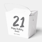 Ballotins 21e anniversaire ajouter nom date année noire modè (Arrière)