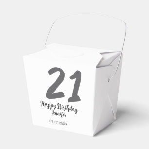 Ballotins 21e anniversaire ajouter nom date année noire modè