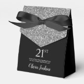 Ballotins 21e anniversaire Black Silver Parties scintillant (Verso)