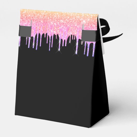 Ballotins 21e anniversaire noir arc-en-ciel parties scintill (Arrière)