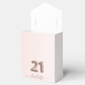 Ballotins 21e anniversaire rose rose or parties scintillant (Ouvert)