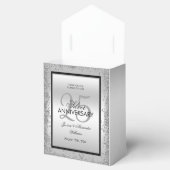 Ballotins 25e anniversaire du Mariage Glitzy Silver & Black (Ouvert)