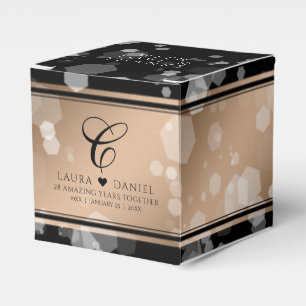 Ballotins 28e anniversaire du Mariage de lin élégant