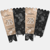 Ballotins 28e anniversaire du Mariage de lin élégant (Déplié)