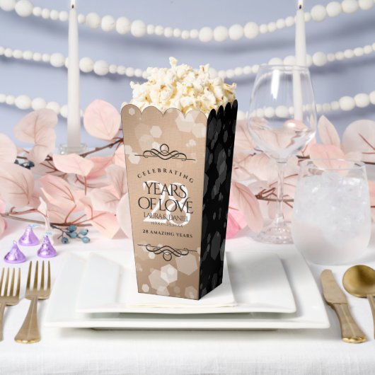 Ballotins 28e anniversaire du Mariage de lin élégant (Mariage)