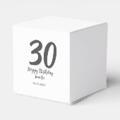 Ballotins 30e anniversaire ajouter nom date année noir modèl (Arrière)