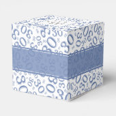 Ballotins 30e anniversaire bleu/blanc Motif de numéro aléato (Arrière)