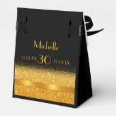 Ballotins 30e anniversaire fête d'or noir merci (Arrière)