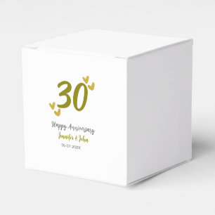 Ballotins 30e anniversaire heureux couple de mariages gris d
