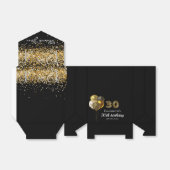 Ballotins 30e anniversaire léopard noir or pirnt merci (Déplié)