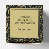 Ballotins 30e anniversaire Noir/Or Random Numéro Motif (Haut)