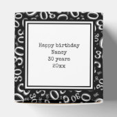 Ballotins 30e photo Keepsaké - Motif de numéro noir/blanc (Haut)