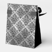 Ballotins 30th Birthday Silver Damask Thank You (Arrière)