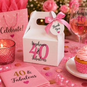 Ballotins 40 ans personnalisés & Fabulosité Anniversaire 