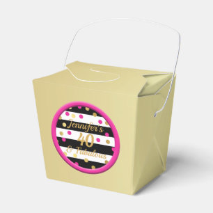 Ballotins 40 et boîtes chinoises à nourriture d'or fabuleu