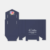 Ballotins 40 et texte fabuleux - Aquarelle Floral Anniversai (Déplié)