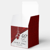 Ballotins 40e anniversaire de la Parties scintillant rouge e (Ouvert)