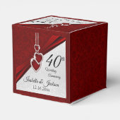 Ballotins 40e anniversaire de la Parties scintillant rouge e (Arrière)