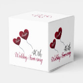 Ballotins 40e anniversaire du mariage de Ruby Ballons de coe (Arrière)