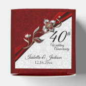Ballotins 40e anniversaire du Mariage floral Ruby (Haut)