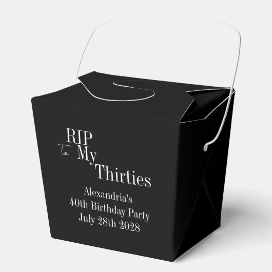 Ballotins 40e anniversaire RIP 30 ans Fête (Recto)