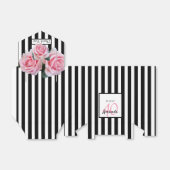 Ballotins 40e anniversaire roses roses sur bandes blanches n (Déplié)