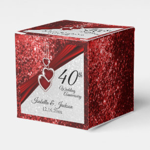 Ballotins 40e anniversaire Rubis et Paillettes