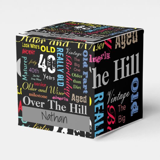 Ballotins 40e Joyeux Anniversaire dans un style Graffiti (Verso)