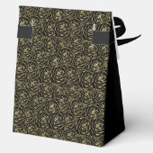 Ballotins 40th Birthday Gold Glitter Roses Thank You (Verso)