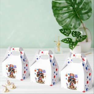 Ballotins 4 juillet chien/chiot mignon, patriotique