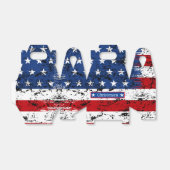 Ballotins 4 juillet Nom du monogramme Drapeau américain patr (Déplié)